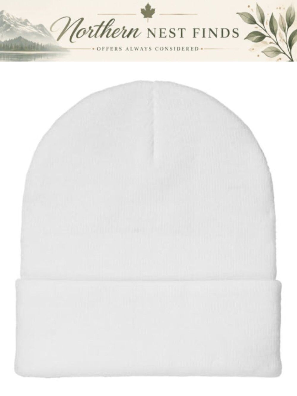 100% Acrylic Rib-Knit Slouchy Beanie Winter Skull Hat Unisex